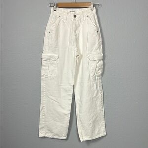 The Frankie Shop Women's White‎ Cargo Jeans
